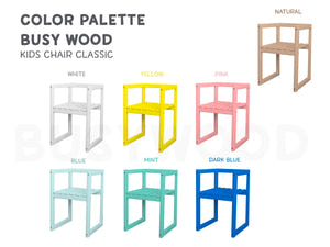 Montessori Kinderstuhl aus Holz (Chair Cube)