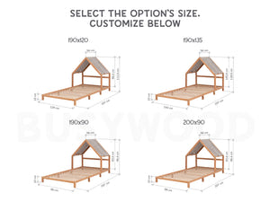 Himmelbett mit Kopfteil