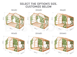 Forest Bed mit Lattenrost - Kinderbett mit Kletterwand