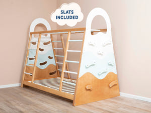Montessori Spiel- und Kletterbett (Wave)