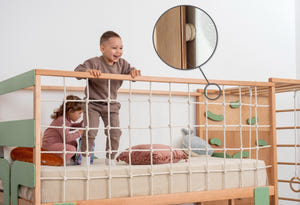 Montessori Jungle Bett – Etagenbett mit optionalem Tisch und Schubladen