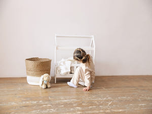 Handgefertigtes Puppenbett aus Holz