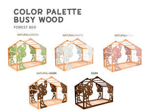 Forest Bed mit Lattenrost - Kinderbett mit Kletterwand