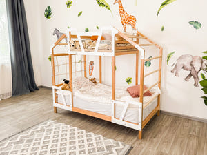 Montessori Spiel- und Kletterbett mit Aussichtsplattform (Tower Bed)
