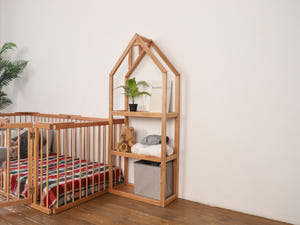 Kinderregal in Hausform - 7 Farben