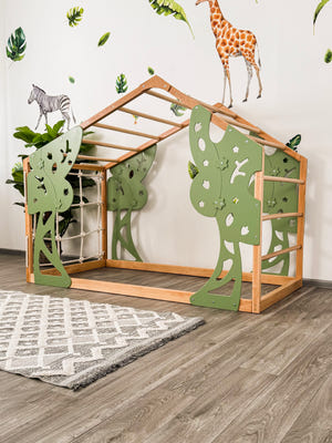 Forest Gym Bett – Kletter-Bodenbett für Kinder