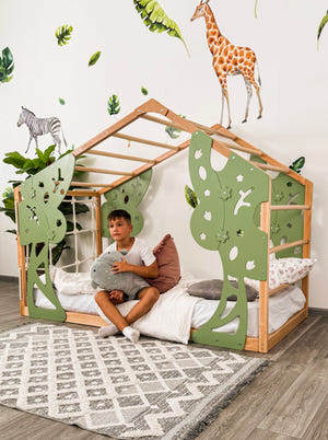 Forest Gym Bett – Kletter-Bodenbett für Kinder