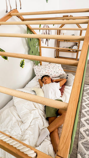 Forest Bed mit Lattenrost - Kinderbett mit Kletterwand