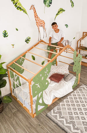 Forest Gym Bett – Kletter-Bodenbett für Kinder