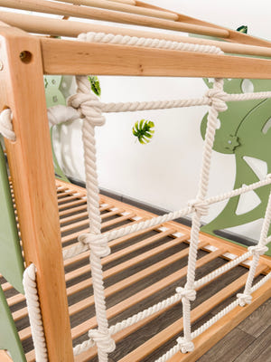 Forest Bed mit Lattenrost - Kinderbett mit Kletterwand