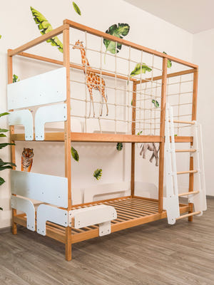 Etagenbett mit zwei gleich großen Liegeflächen (Ursa Minor Bett)