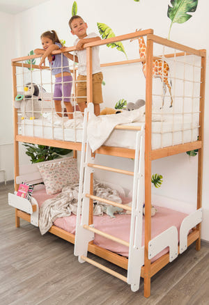 Etagenbett mit zwei gleich großen Liegeflächen (Ursa Minor Bett)