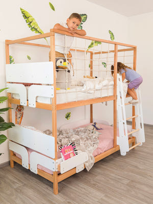 Etagenbett mit zwei gleich großen Liegeflächen (Ursa Minor Bett)