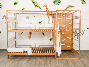 Montessori Jungle Kletter-Etagenbett für Kinder