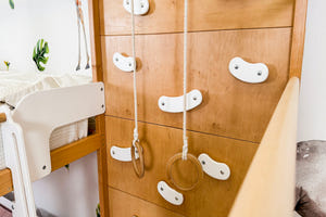 Montessori Jungle Bett – Etagenbett mit optionalem Tisch und Schubladen