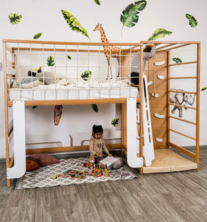 Montessori Jungle Kletter-Etagenbett für Kinder