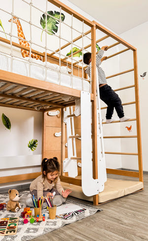 Montessori Jungle Kletter-Etagenbett für Kinder