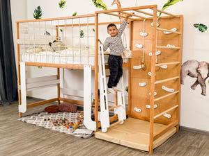 Montessori Jungle Kletter-Etagenbett für Kinder