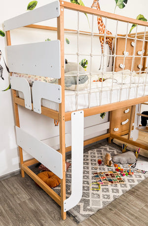 Montessori Jungle Kletter-Etagenbett für Kinder