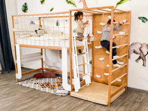 Montessori Jungle Kletter-Etagenbett für Kinder