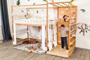 Montessori Jungle Kletter-Etagenbett für Kinder
