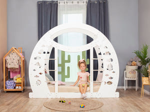 Montessori Kletterbett aus Holz (Adventure)
