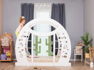 Montessori Kletterbett aus Holz (Adventure)