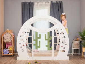 Montessori Kletterbett aus Holz (Adventure)