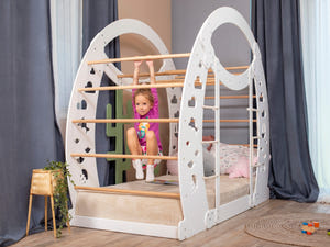 Montessori Kletterbett aus Holz (Adventure)