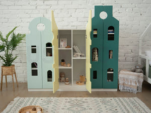 Montessori Kinderkleiderschrank für das Kinderzimmer - Kleiderschrank aus Holz