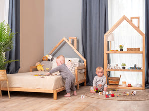 Montessori Hausbett für Kleinkinder mit Füßen (Modell 3)