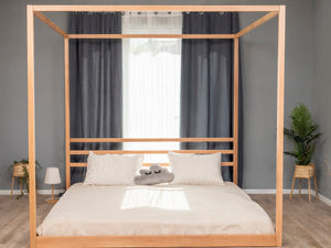 Bodenbett mit quadratischem Rahmen (Modell 8)