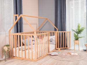 Twin Floor Bed – Side View