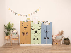 Kinderschrank im Tierdesign
