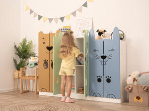 Kinderschrank im Tierdesign