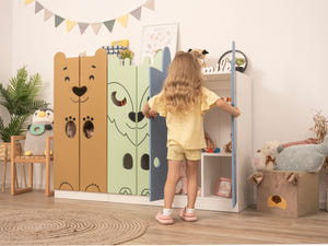 Kinderschrank im Tierdesign