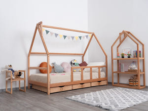 Praktische Unterbett-Schubladen