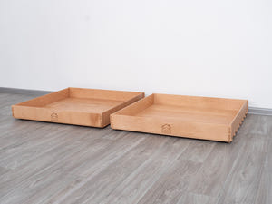 Praktische Unterbett-Schubladen