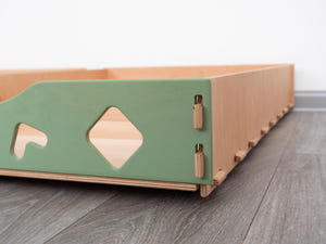 Praktische Unterbett-Schubladen