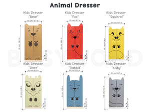 Kinderschrank im Tierdesign