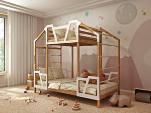 Montessori Spiel- und Kletterbett mit Aussichtsplattform (Tower Bed)