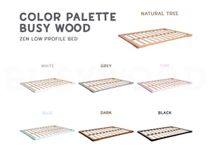 Zen-Niedrigprofilbett mit Lattenrost