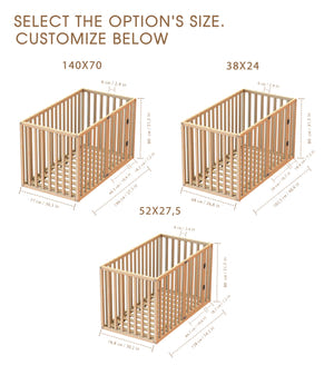 Montessori-Bodenbett für Babys (Modell 23)