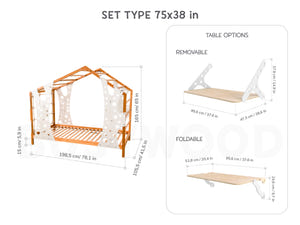 Monkey Set von Busywood (Bett & Tisch)