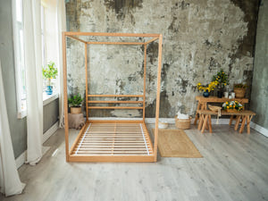 Himmelbett – Sicheres und stilvolles Bett fürs Jugendzimmer (Modell 8)