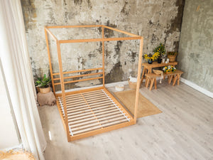 Himmelbett – Sicheres und stilvolles Bett fürs Jugendzimmer (Modell 8)