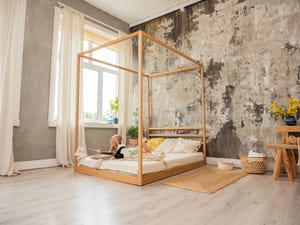 Himmelbett – Sicheres und stilvolles Bett fürs Jugendzimmer (Modell 8)